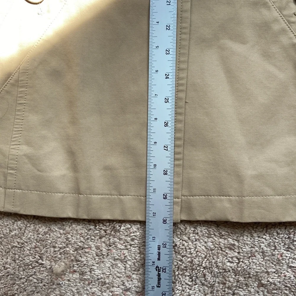 Ann Taylor Loft Women’s Trench Rain Coat Beige Size M Water resistant. Fall Coat - Picture 15 of 17